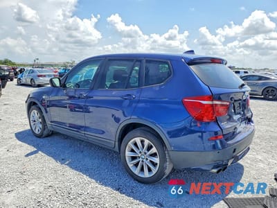 Drugie zdjęcie samochodu z przodu: 2013 BMW X3 XDRIVE28I VIN:5UXWX9C58D0A19680 - miniatura