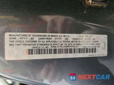 Zdjęcie 13 z 13 samochodu: 2011 VOLKSWAGEN JETTA SEL VIN:3VWLX7AJ4BM309217 - miniatura