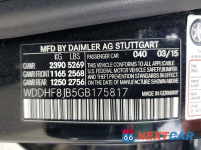 Zdjęcie 12 z 12 samochodu: 2016 MERCEDES-BENZ E 350 4MATIC VIN:WDDHF8JB5GB175817 - miniatura