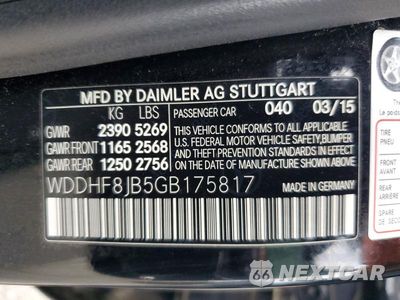 Zdjęcie 12 z 12 samochodu: 2016 MERCEDES-BENZ E 350 4MATIC VIN:WDDHF8JB5GB175817 - miniatura