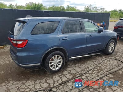 Trzecie zdjęcie samochodu z tyłu: 2021 DODGE DURANGO SXT VIN:1C4RDHAG9MC803366 - miniatura