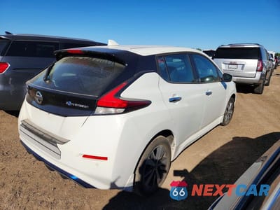 Trzecie zdjęcie samochodu z tyłu: 2020 NISSAN LEAF S PLUS VIN:1N4BZ1BP4LC311728 - miniatura