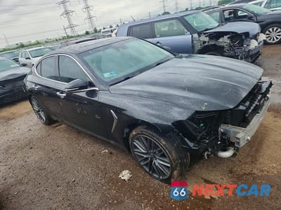 Czwarte zdjęcie samochodu z boku: 2019 GENESIS G70 ELITE VIN:KMTG34LA1KU035239 - miniatura