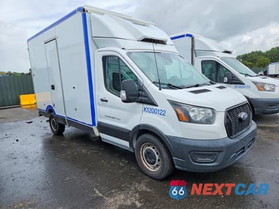 Czwarte zdjęcie samochodu z boku: 2020 FORD TRANSIT DELIVERY TRUCK VIN:1FDBW5Z80LKB11486 - miniatura