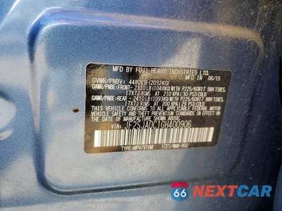 Zdjęcie 13 z 13 samochodu: 2016 SUBARU FORESTER 2.5I PREMIUM VIN:JF2SJADC1GH400906 - miniatura