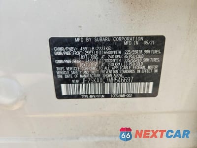 Zdjęcie 13 z 13 samochodu: 2021 SUBARU FORESTER TOURING VIN:JF2SKAXC7MH546697 - miniatura