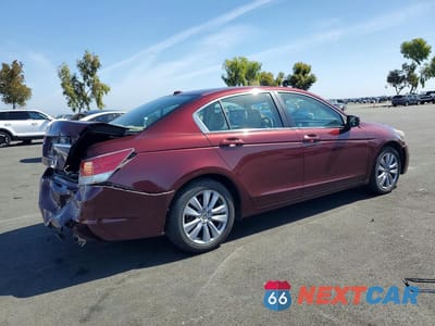 Trzecie zdjęcie samochodu z tyłu: 2011 HONDA ACCORD EXL VIN:1HGCP2F88BA077893 - miniatura