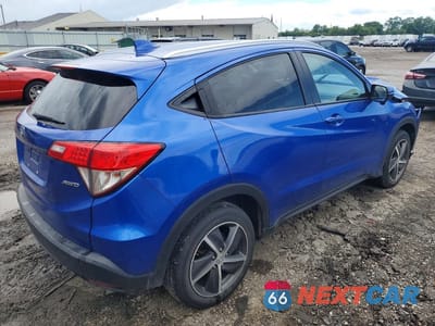Trzecie zdjęcie samochodu z tyłu: 2021 HONDA HR-V EX VIN:3CZRU6H55MM718056 - miniatura