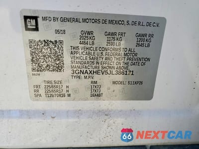 Zdjęcie 13 z 13 samochodu: 2018 CHEVROLET EQUINOX LS VIN:3GNAXHEV5JL386171 - miniatura