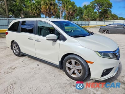 Czwarte zdjęcie samochodu z boku: 2019 HONDA ODYSSEY EX VIN:5FNRL6H50KB062181 - miniatura