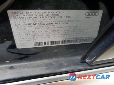 Zdjęcie 13 z 13 samochodu: 2014 AUDI A4 ALLROAD PREMIUM PLUS VIN:WA1UFAFL8EA028051 - miniatura