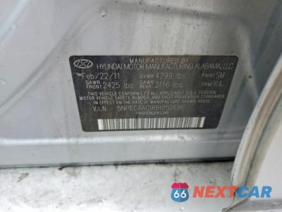 Zdjęcie 12 z 12 samochodu: 2011 HYUNDAI SONATA LIMITED VIN:5NPEC4AC9BH252686 - miniatura