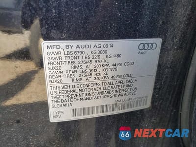 Zdjęcie 13 z 13 samochodu: 2015 AUDI Q7 PREMIUM PLUS VIN:WA1LGAFE7FD006181 - miniatura