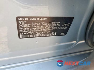 Zdjęcie 13 z 13 samochodu: 2016 BMW X5 M VIN:5YMKT6C57G0C89747 - miniatura