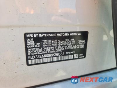 Zdjęcie 12 z 12 samochodu: 2024 BMW X7 M60I VIN:5UX33EM00R9S98553 - miniatura