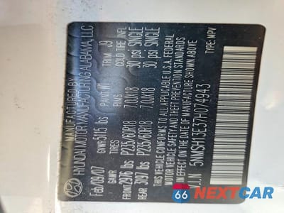 Zdjęcie 13 z 13 samochodu: 2007 HYUNDAI SANTA FE SE VIN:5NMSH13E37H074943 - miniatura