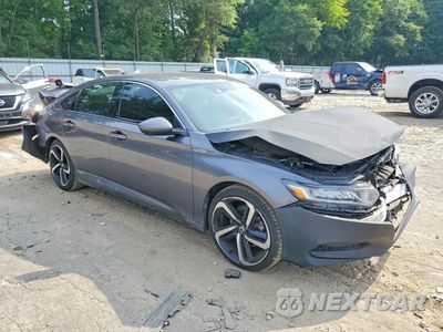 Czwarte zdjęcie samochodu z boku: 2019 HONDA ACCORD SPORT VIN:1HGCV1F35KA099287 - miniatura