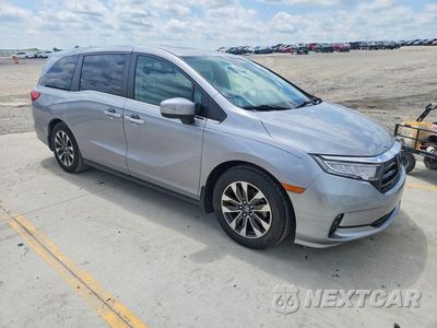 Czwarte zdjęcie samochodu z boku: 2021 HONDA ODYSSEY EXL VIN:5FNRL6H75MB044697 - miniatura