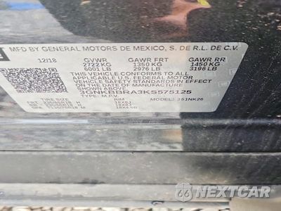Zdjęcie 13 z 13 samochodu: 2019 CHEVROLET BLAZER 1LT VIN:3GNKBBRA3KS575125 - miniatura