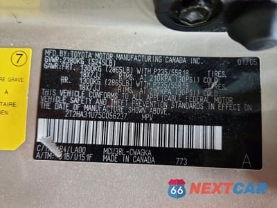 Zdjęcie 13 z 13 samochodu: 2005 LEXUS RX 330 VIN:2T2HA31U75C056237 - miniatura