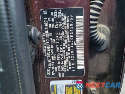 Zdjęcie 13 z 13 samochodu: 2014 KIA SORENTO LX VIN:5XYKT4A70EG459789 - miniatura