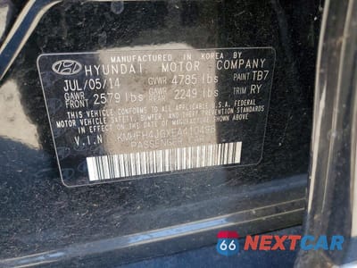 Zdjęcie 12 z 12 samochodu: 2014 HYUNDAI AZERA LIMITED VIN:KMHFH4JGXEA410498 - miniatura
