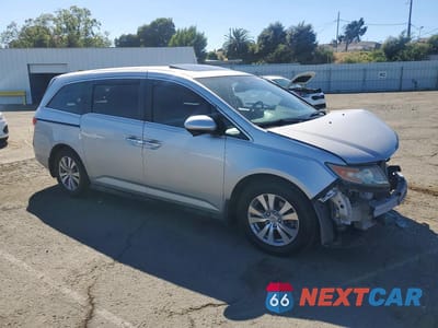 Czwarte zdjęcie samochodu z boku: 2015 HONDA ODYSSEY EXL VIN:5FNRL5H69FB024862 - miniatura