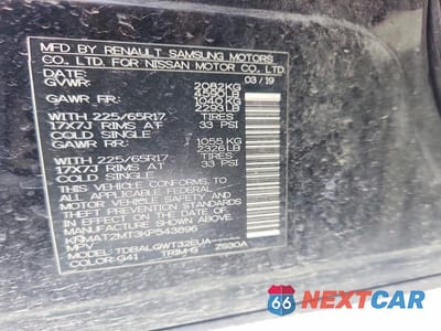Zdjęcie 13 z 13 samochodu: 2019 NISSAN ROGUE SV VIN:KNMAT2MT3KP543896 - miniatura