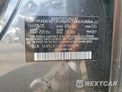 Zdjęcie 12 z 12 samochodu: 2021 HYUNDAI SONATA SEL VIN:5NPEL4JA8MH080894 - miniatura
