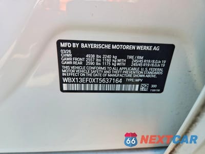 Zdjęcie 12 z 12 samochodu: 2026 BMW X1 M35I VIN:WBX13EF0XT5637164 - miniatura