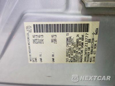 Zdjęcie 13 z 13 samochodu: 2012 NISSAN ALTIMA 2.5 VIN:1N4AL2AP3CC213777 - miniatura