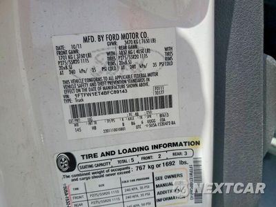 Zdjęcie 12 z 12 samochodu: 2011 FORD F150 SUPERCREW VIN:1FTFW1ET4BFC89143 - miniatura