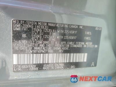 Zdjęcie 14 z 14 samochodu: 2023 TOYOTA RAV4 XLE VIN:2T3W1RFV0PW271886 - miniatura