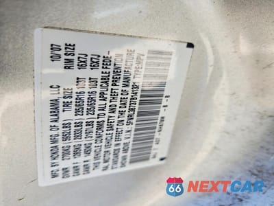 Zdjęcie 13 z 13 samochodu: 2007 HONDA ODYSSEY EXL VIN:5FNRL38737B141321 - miniatura