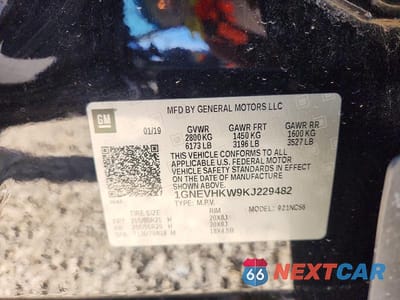 Zdjęcie 13 z 13 samochodu: 2019 CHEVROLET TRAVERSE LT VIN:1GNEVHKW9KJ229482 - miniatura