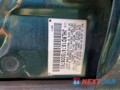 Zdjęcie 13 z 13 samochodu: 2001 HONDA CR-V SE VIN:JHLRD18741S006783 - miniatura