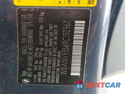 Zdjęcie 12 z 12 samochodu: 2009 BMW 535 XI VIN:WBANV93569C132367 - miniatura