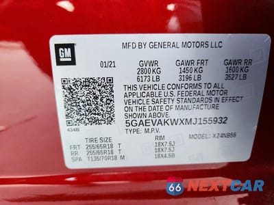 Zdjęcie 14 z 14 samochodu: 2021 BUICK ENCLAVE ESSENCE VIN:5GAEVAKWXMJ155932 - miniatura
