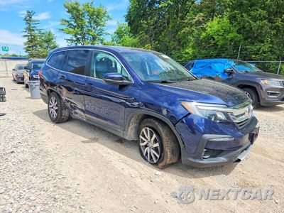 Czwarte zdjęcie samochodu z boku: 2022 HONDA PILOT EXL VIN:5FNYF6H53NB017498 - miniatura