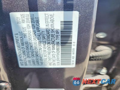 Zdjęcie 13 z 13 samochodu: 2021 HONDA PILOT TOURING VIN:5FNYF5H92MB039164 - miniatura
