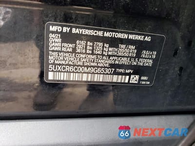 Zdjęcie 13 z 13 samochodu: 2021 BMW X5 XDRIVE40I VIN:5UXCR6C00M9G65307 - miniatura