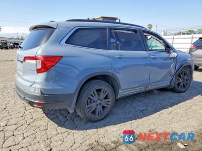 Trzecie zdjęcie samochodu z tyłu: 2022 HONDA PILOT SE VIN:5FNYF5H25NB022718 - miniatura