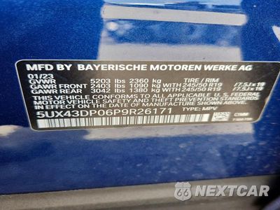 Zdjęcie 13 z 13 samochodu: 2023 BMW X3 VIN:5UX43DP06P9R26171 - miniatura