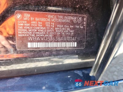 Zdjęcie 12 z 12 samochodu: 2008 BMW 335 XI VIN:WBAVD53538A010247 - miniatura