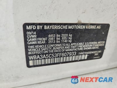 Zdjęcie 12 z 12 samochodu: 2015 BMW 328 I VIN:WBA3A5C53FF607933 - miniatura