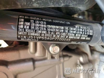 Zdjęcie 9 z 9 samochodu: 2023 SUZUKI SV650 VIN:JS1VP55A0P7100045 - miniatura