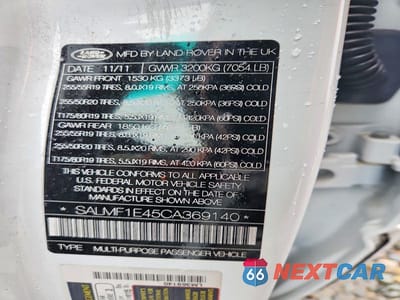 Zdjęcie 13 z 13 samochodu: 2012 LAND ROVER RANGE ROVER HSE LUXURY VIN:SALMF1E45CA369140 - miniatura