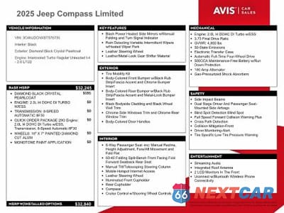 Zdjęcie 12 z 13 samochodu: 2025 JEEP COMPASS LIMITED VIN:3C4NJDCNXST576735 - miniatura
