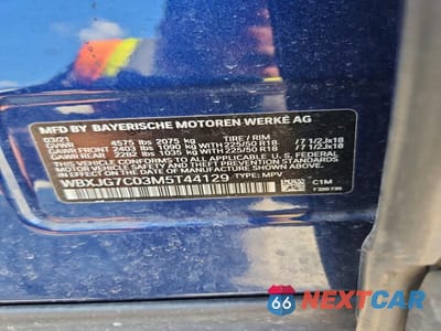 Zdjęcie 14 z 14 samochodu: 2021 BMW X1 SDRIVE28I VIN:WBXJG7C03M5T44129 - miniatura