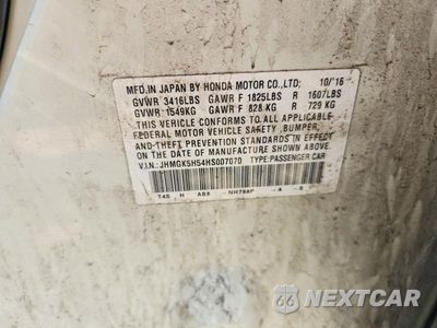 Zdjęcie 13 z 13 samochodu: 2017 HONDA FIT LX VIN:JHMGK5H54HS007070 - miniatura